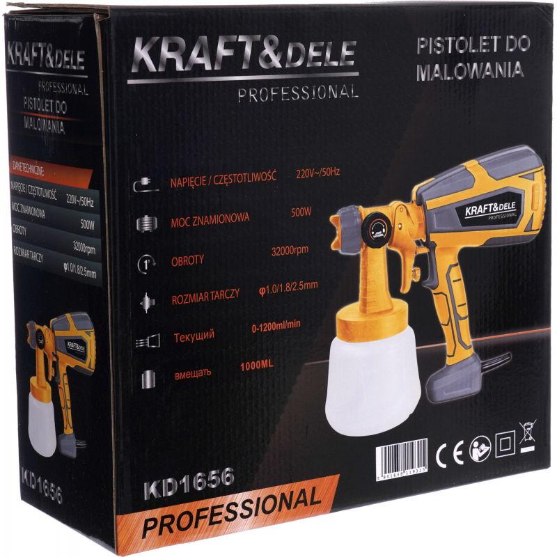 Pistolet natryskowy 500W 1000ml KD1656