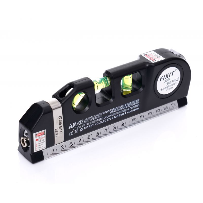 Poziomica laserowa z miarą 250cm KD10437