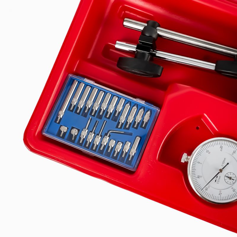 Czujnik zegarowy + statyw magnetyczny 0-10mm + końcówki KD11291