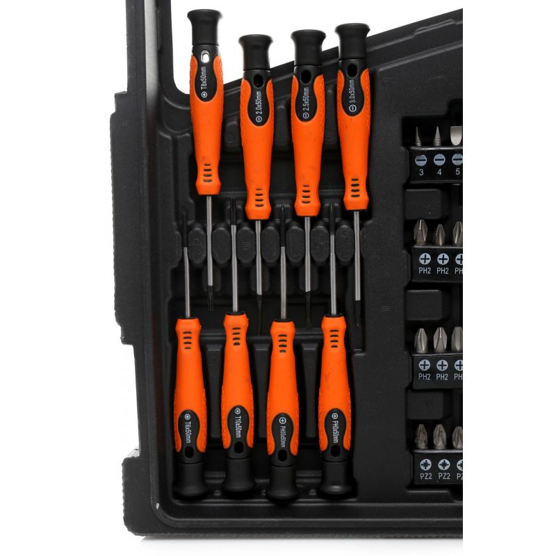 Zestaw śrubokrętów i bitów 75el. KD10904