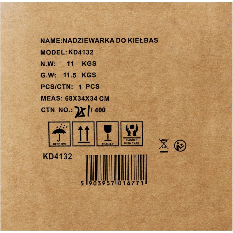 Plnička klobás 5 kg KD4132