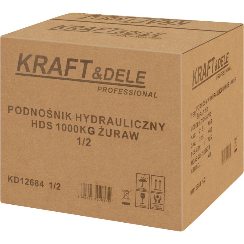 Podnośnik Żuraw hydrauliczny HDS 1000kg KD12684