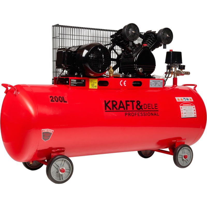 Kompresor Olejowy 200L 2 Tłoki 400V KD407