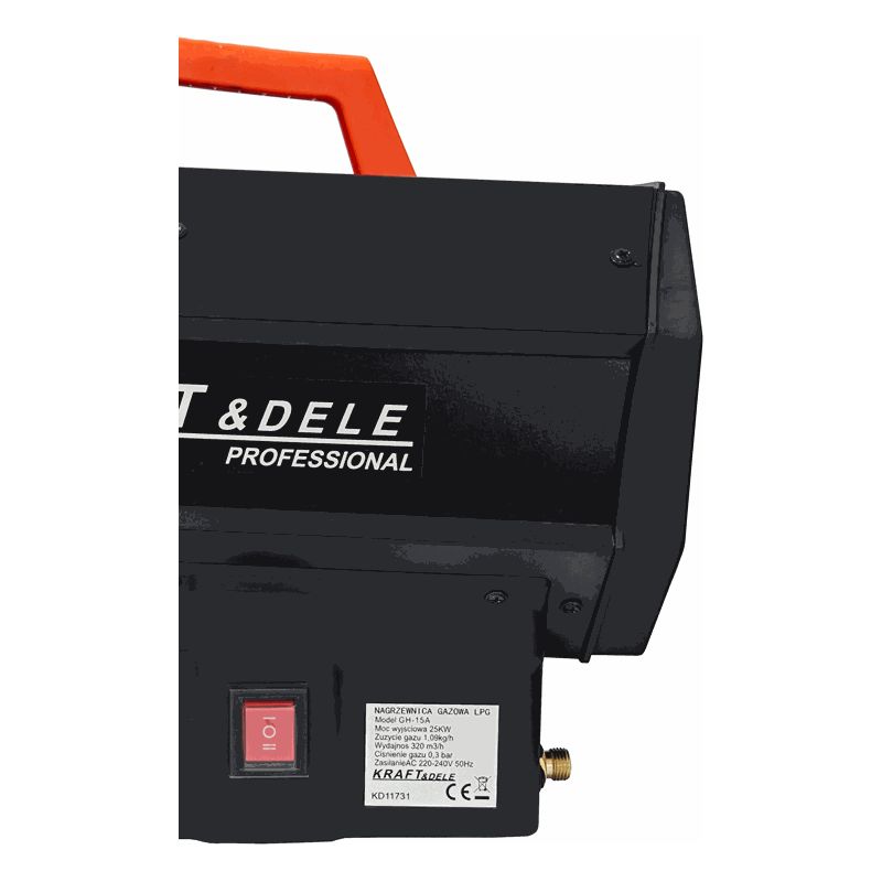 Nagrzewnica gazowa 45kW + reduktor AUTOMAT KD11732