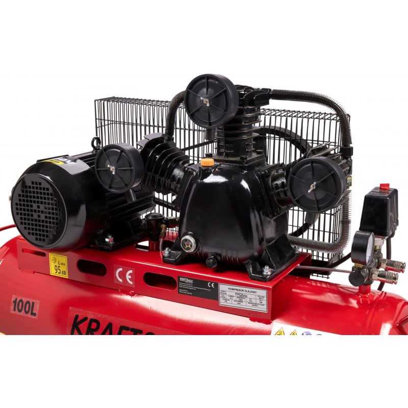 Kompresor olejowy 100L 3 Tłoki KD1477 + Seperator