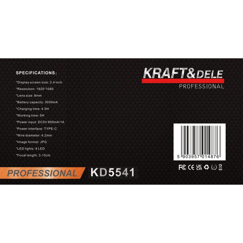 Kamera endoskopowa 3000mAh KD5541