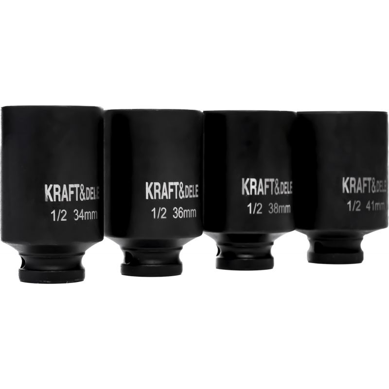 Nasadki udarowe 1/2" 6 kątne 4 szt. KD11753