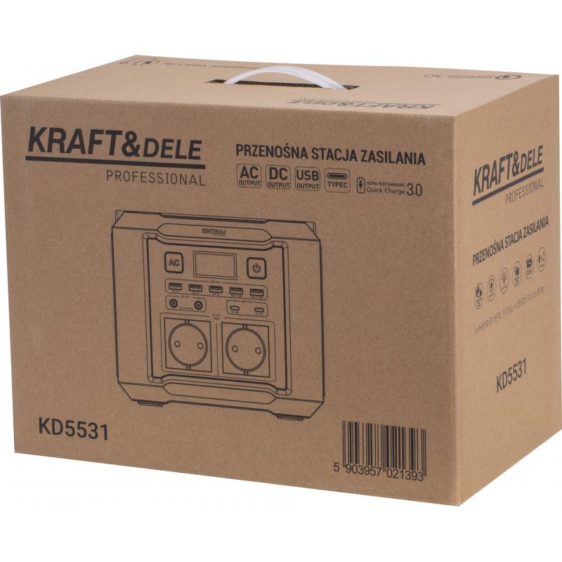 Przenośna stacja zasilania 296Wh 20Ah / 14,8V KD5531