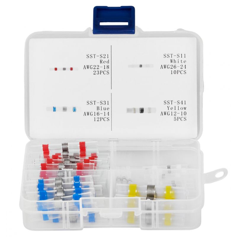 Koszulki rurki termokurczliwe z cyną 50szt. KD10489