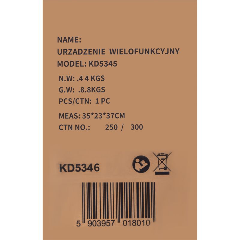 Jump-starter 4w1 1200/600A 22Ah 12V + oświetlenie + kompresor KD5346