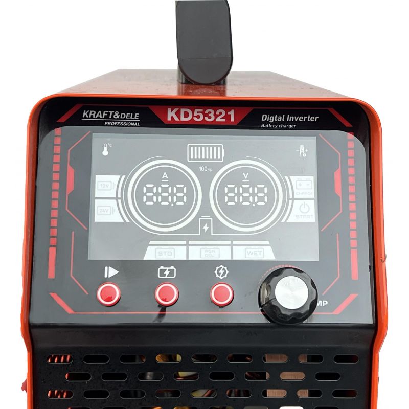 Prostownik z rozruchem 12/24V 50-800Ah 80A rozruch 600A KD5321