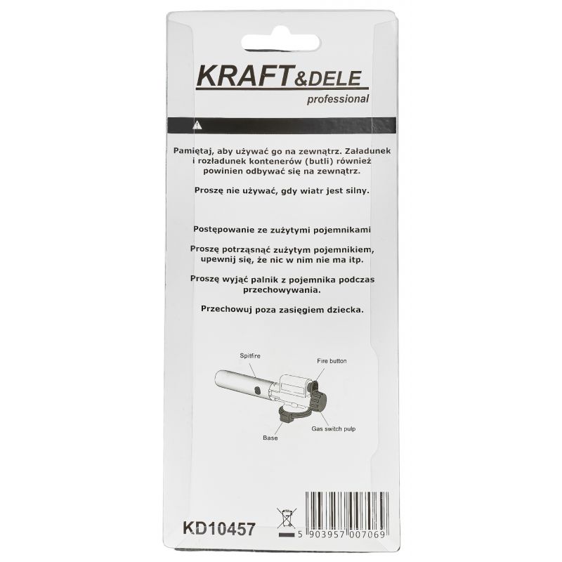 Palnik gazowy piezo żeliwny KD10457