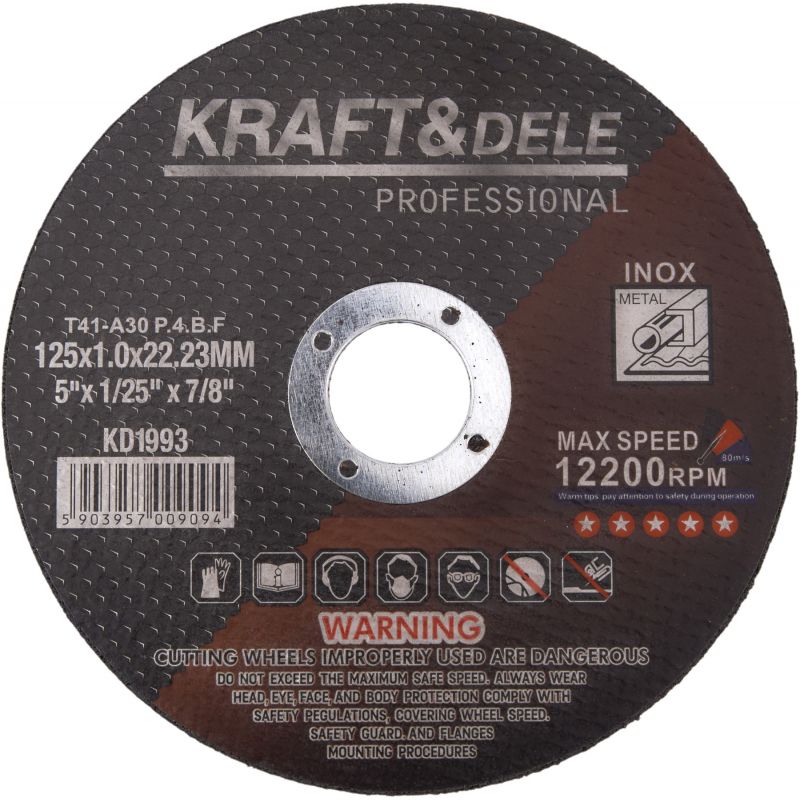 Tarcza do cięcia metalu 125x1.0x22,23 mm KD1993