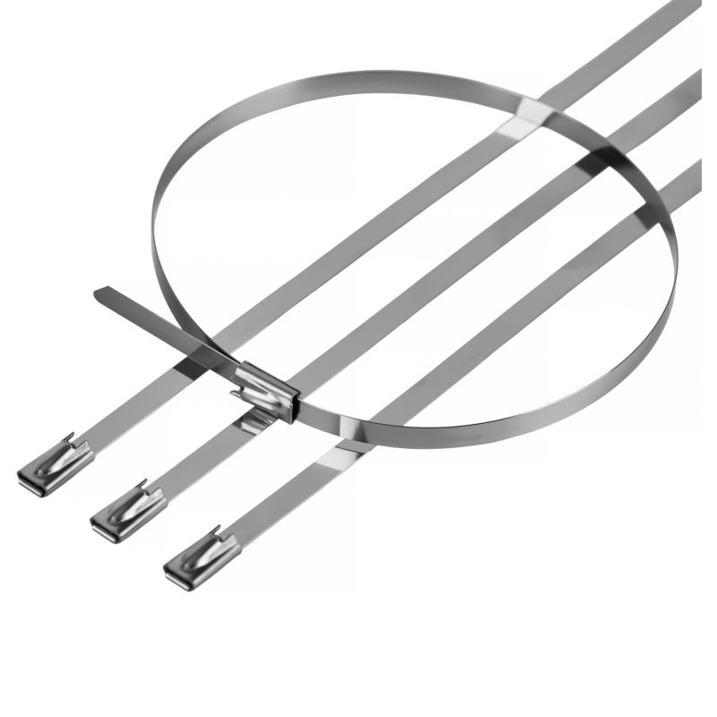 Opaski zaciskowe stalowe/metalowe 4,6 x 300 100EL. KD10864