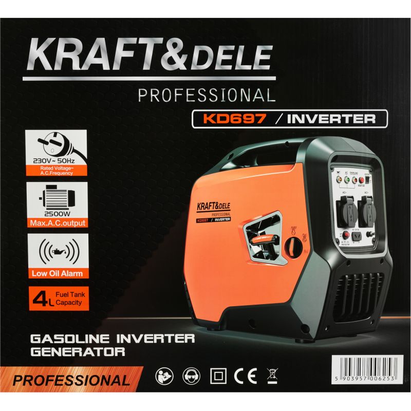 Invertorový generátor 2,3 kW / 2,5 kW KD697
