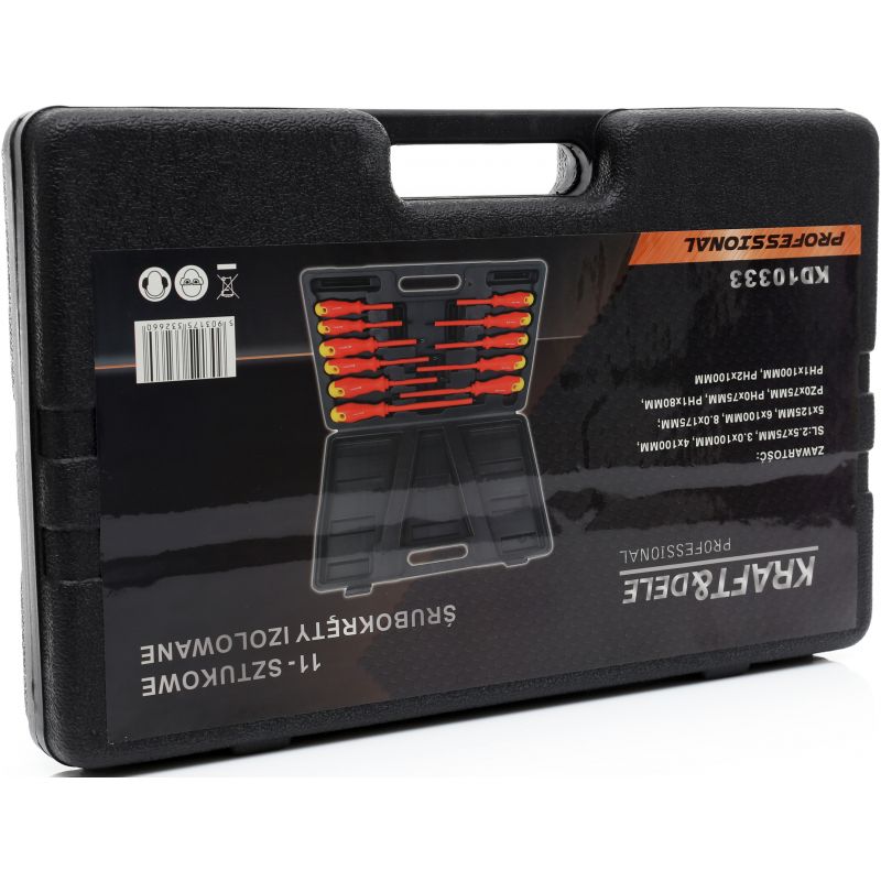 Śrubokręty izolowane 11szt. KD10333