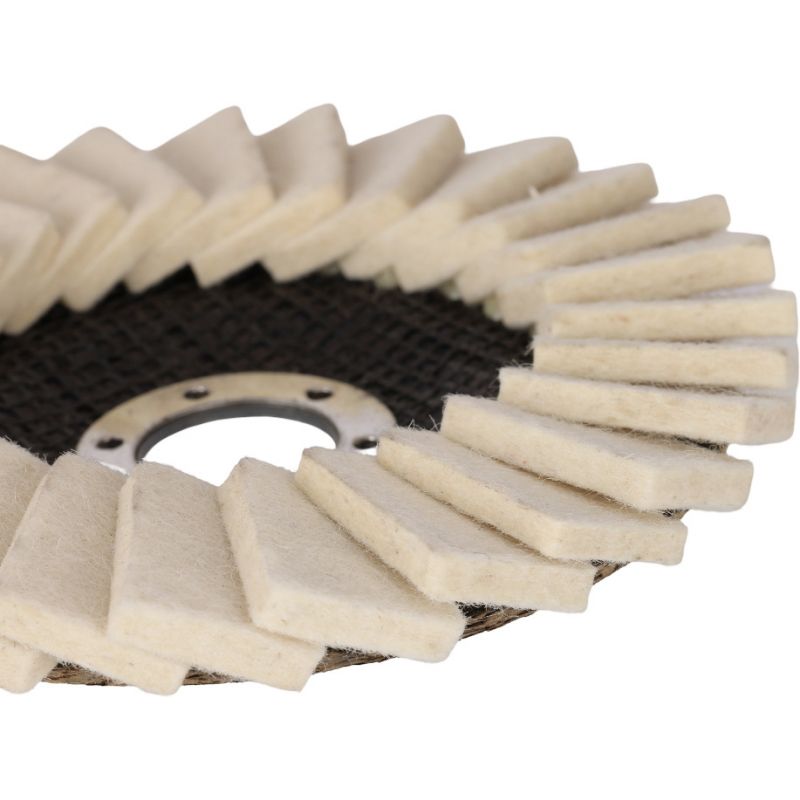 Tarcza filcowa filc do polerowania metalu 125mm KD959