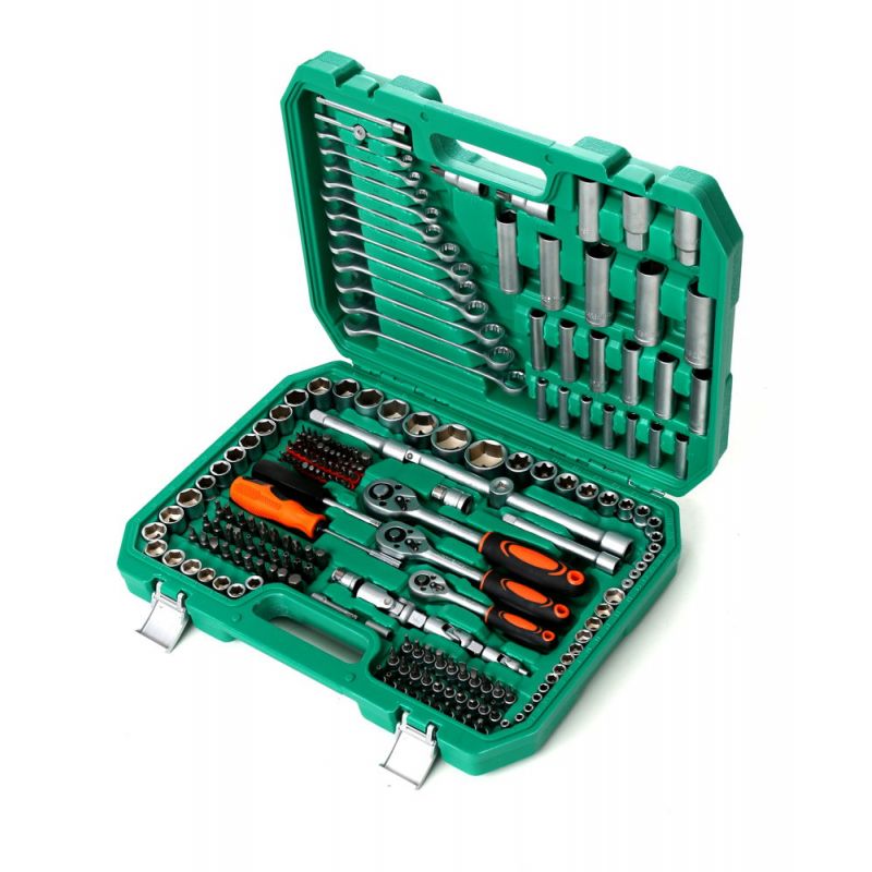 Zestaw Kluczy Duży Nasadowe Płaskie KD307 216el. Walizka