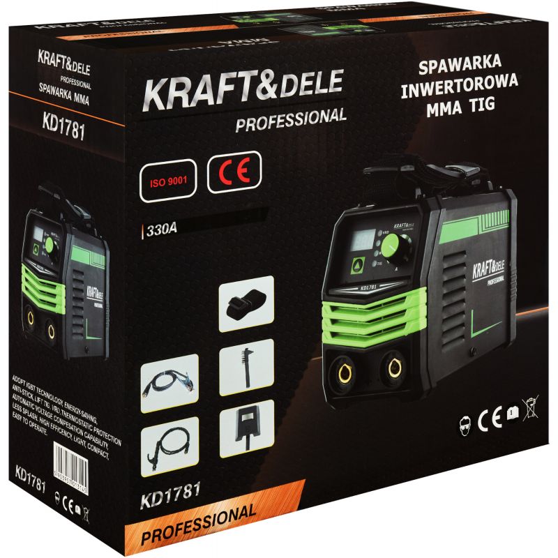 Spawarka inwertorowa 330A MMA TIG LIFT VRD KD1781