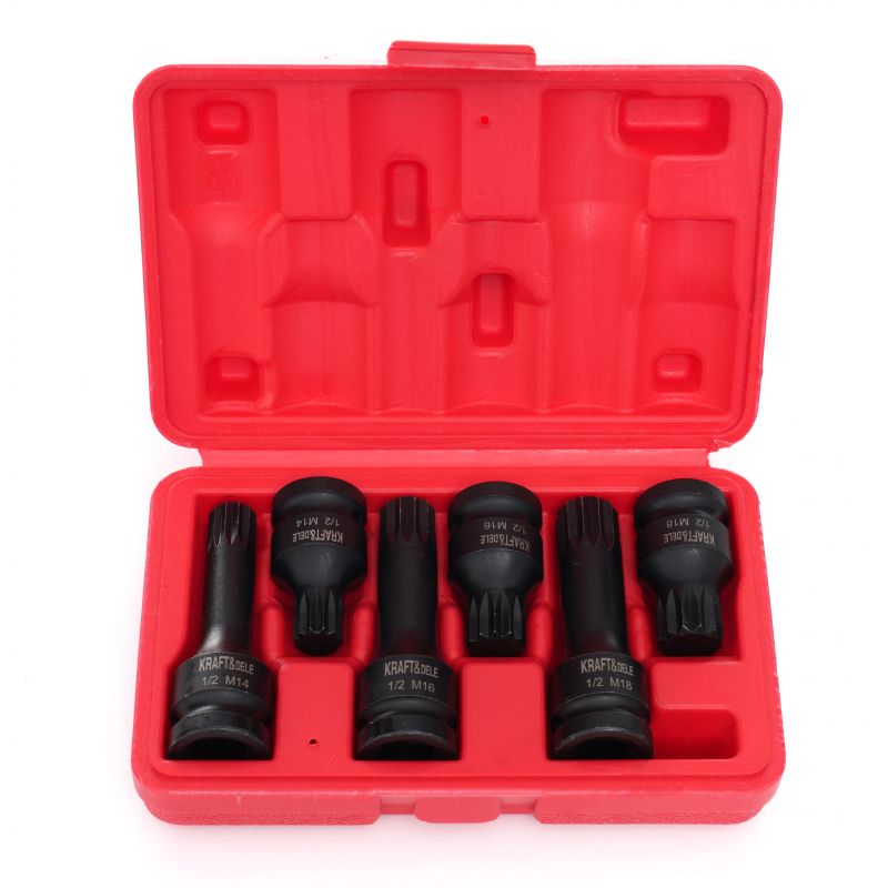 Nasadki udarowe 1/2" M14 M16 M18 6 szt. KD11761
