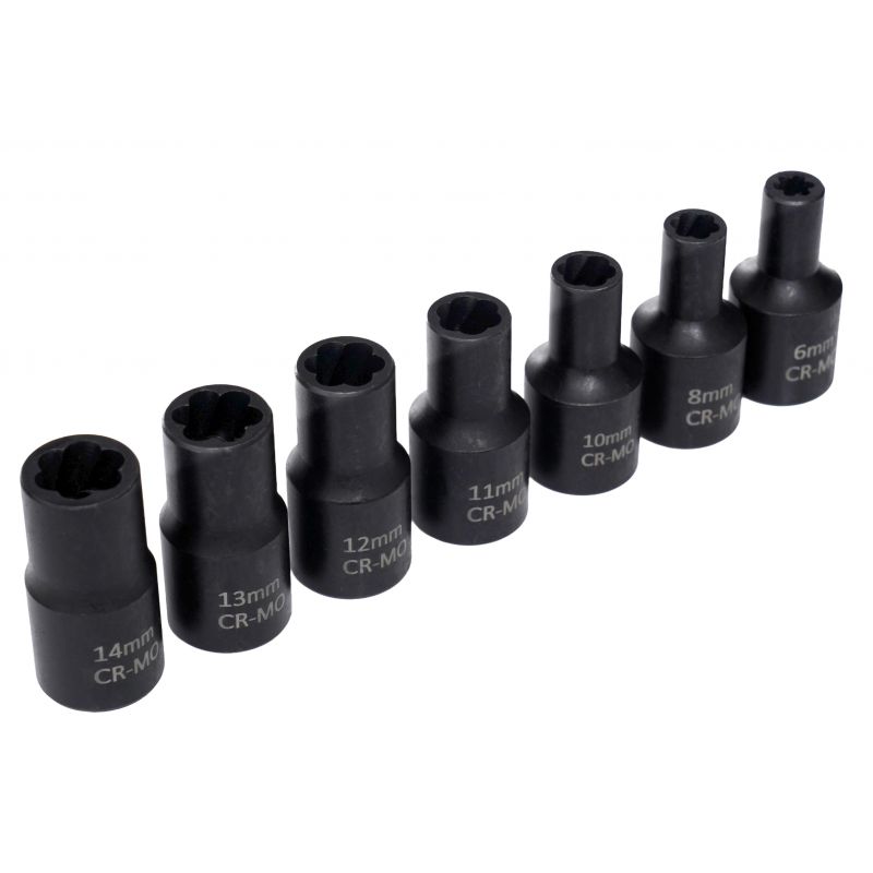Zestaw nasadek do obrabianych śrub 1/2" - 15 el. KD11793