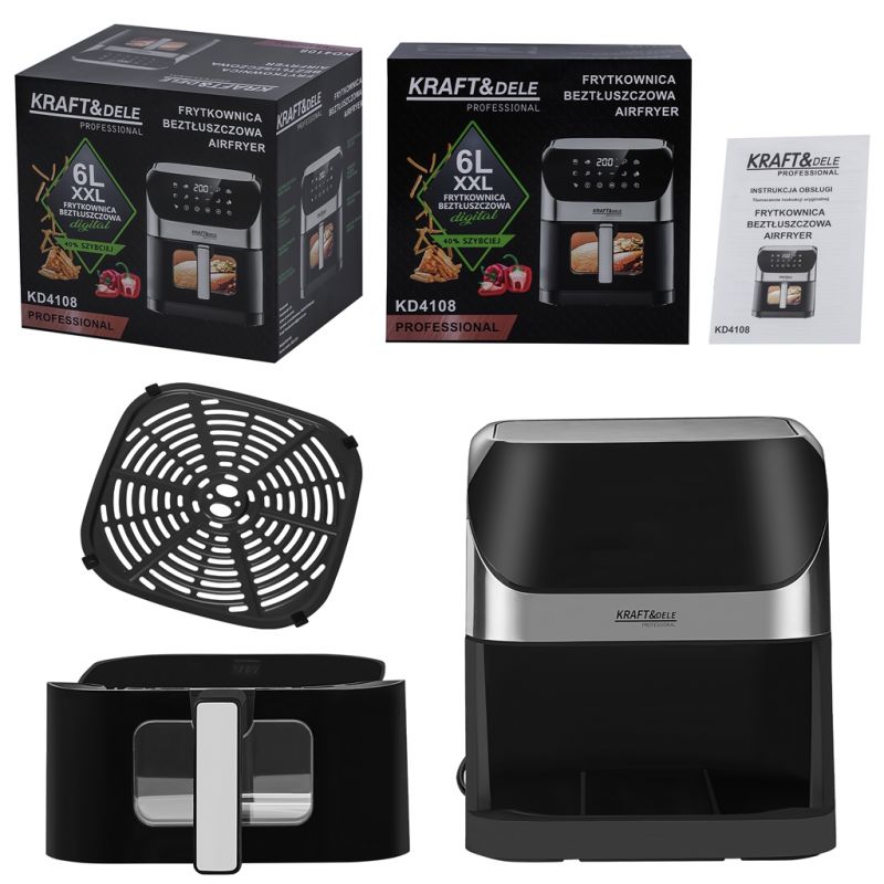 Bezolejová fritéza Airfryer 6 l, model KD4108