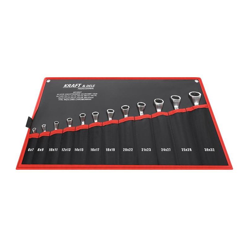 Klucze dwustronnie-oczkowe 12el. KD10927