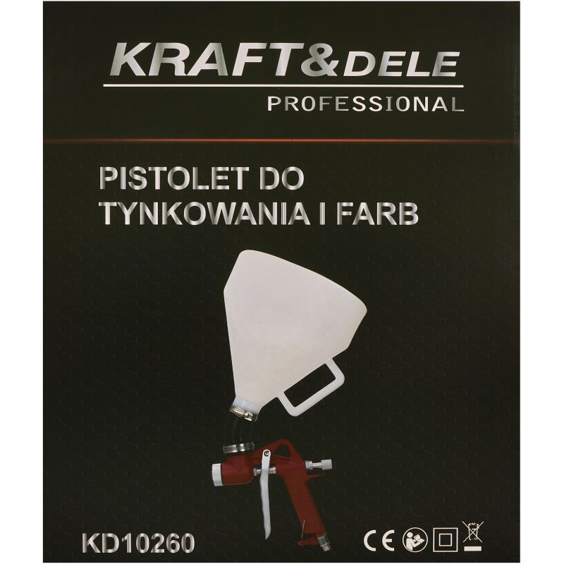 Pistolet do tynków 7,5L 1/4" KD10260