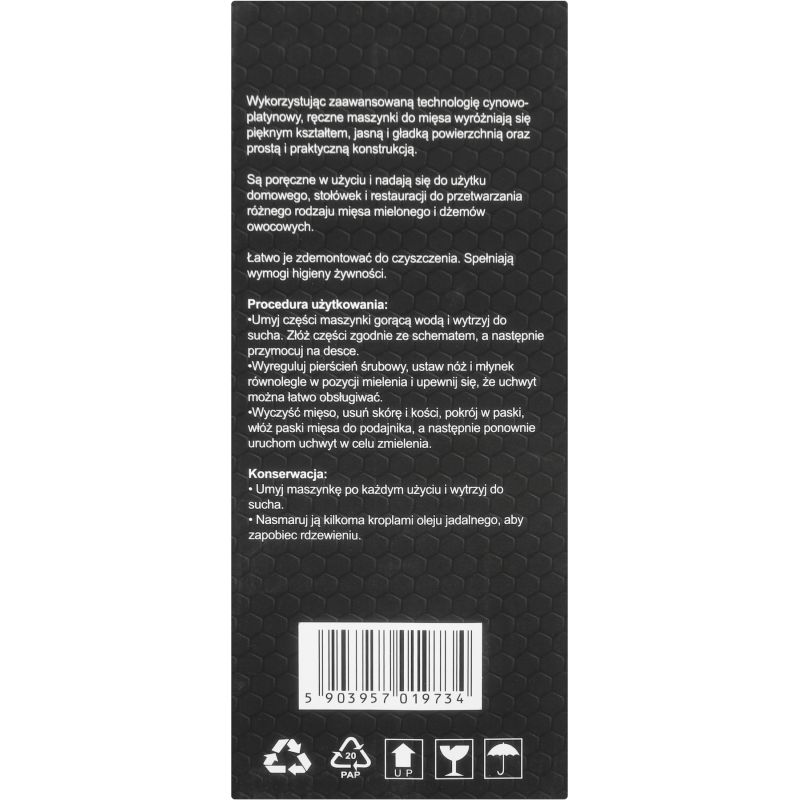 Maszynka ręczna do mielenia rozm.10 KD4192