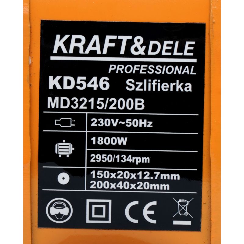 Szlifierka stołowa mokro/sucho 1800W KD546-Z