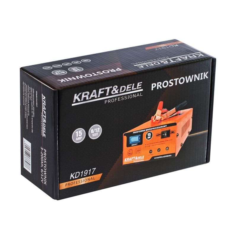 Prostownik mikroprocesorowy 15AMP 6/12V