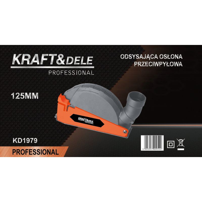 Osłona przeciwpyłowa odsysająca do szlifierki 125mm KD1979