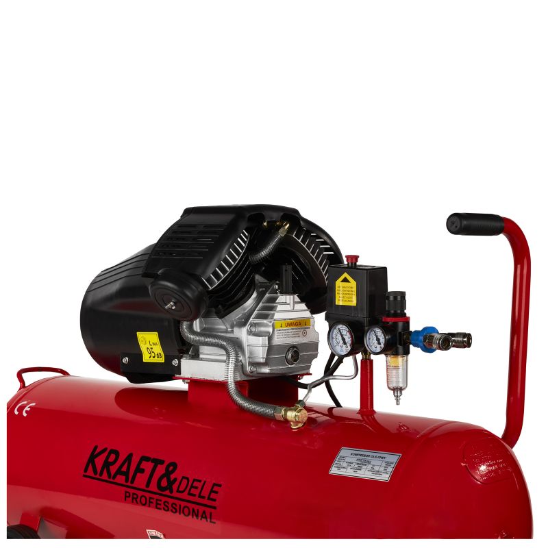 Olejový kompresor 100L 2 valce KD1480 + separátor