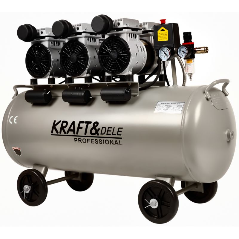 Kompresor bezolejowy 100L 3 x 1500W KD1397