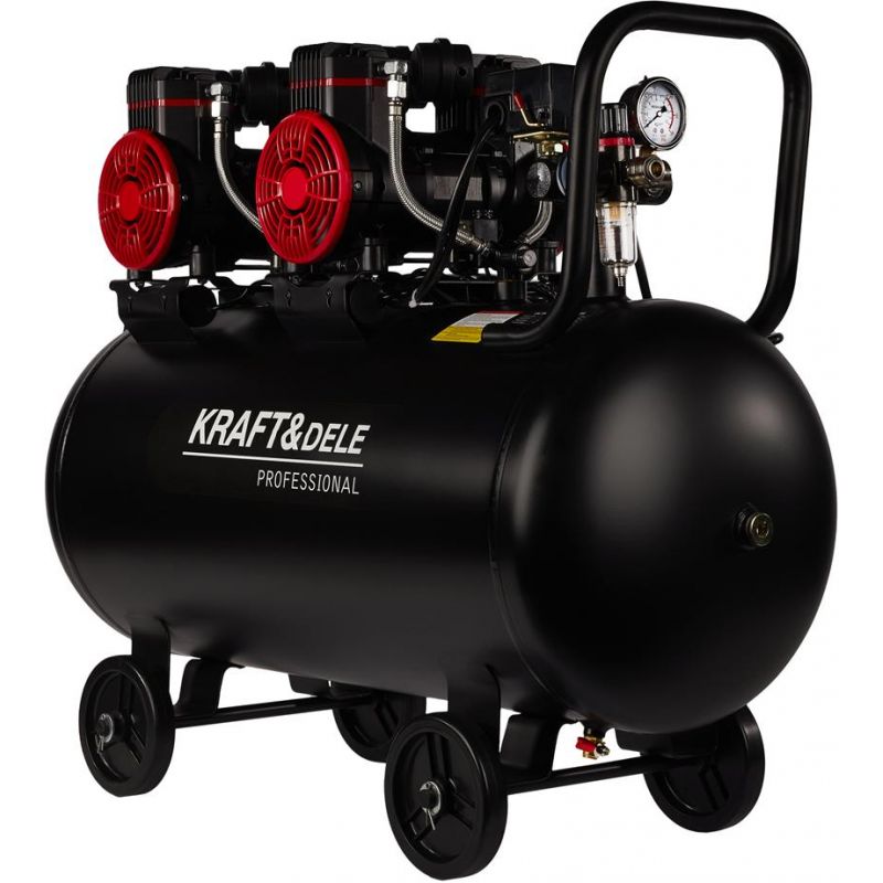 Kompresor bezolejowy 100L / 1450W x 2 KD1392