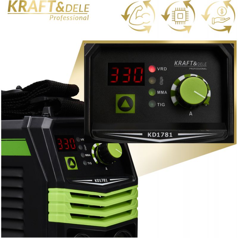 Spawarka inwertorowa 330A MMA TIG LIFT VRD KD1781