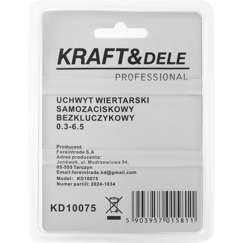Uchwyt wiertarski samozaciskowy KD10075