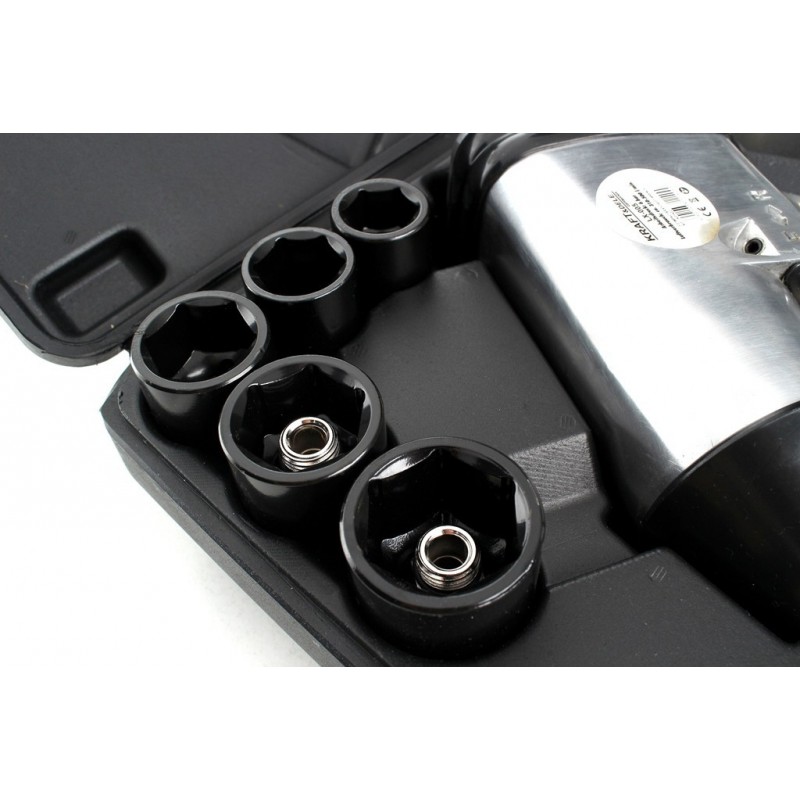 Klucz udarowy pneumatyczny zestaw KD1422 z grzechotką LX-005