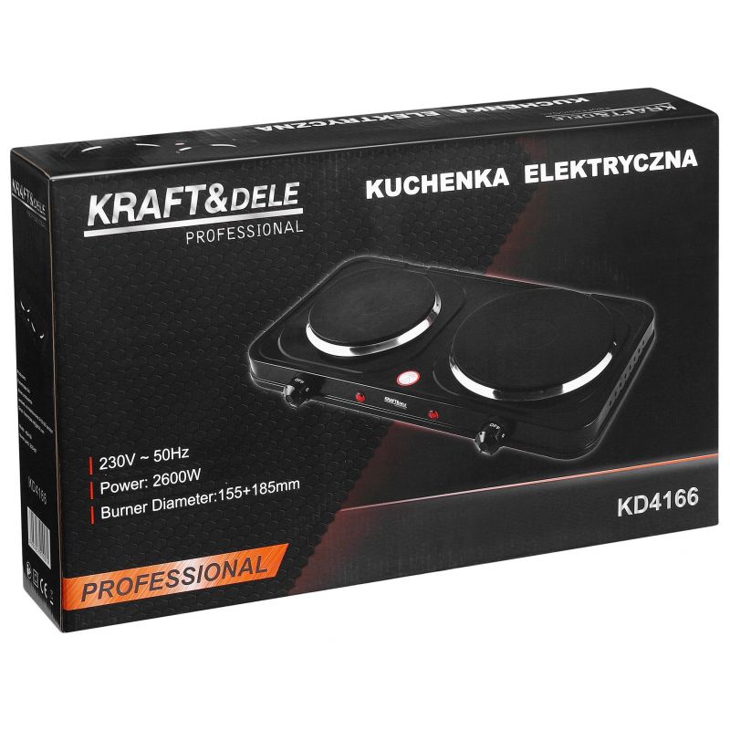 Elektrický sporák 2600W 155+185mm KD4166