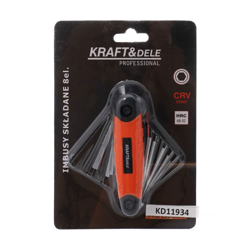 Zestaw imbusów składanych 8 el. hex KD11934