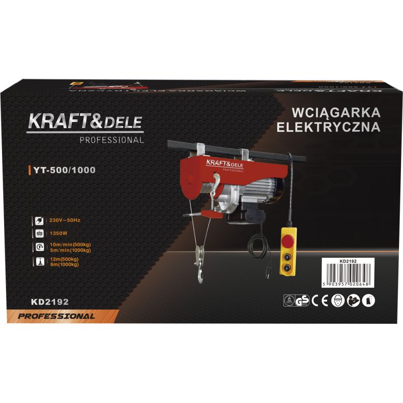 Wyciągarka elektryczna 230V 1350W KD2192