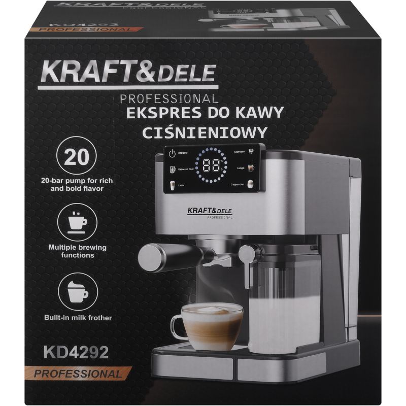 Ekspres ciśnieniowy do kawy 1500W 20 bar LCD KD4292