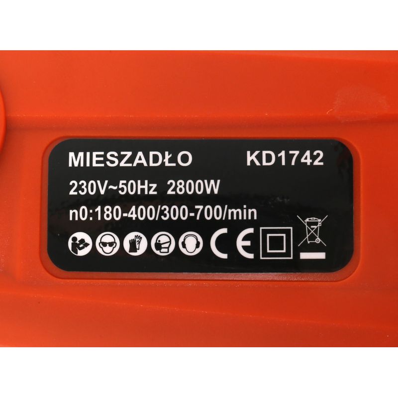 Mieszadło elektryczne do zapraw kleju 2800W KD1742