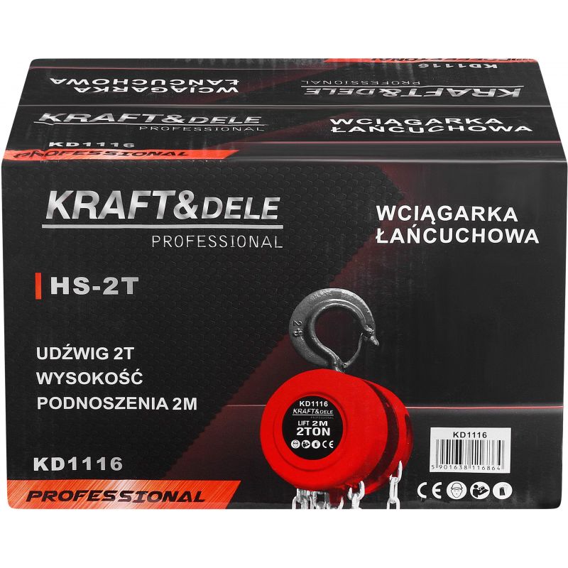 Wyciągarka łańcuchowa warsztatowa 2T 2M KD1116