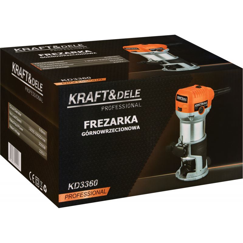 Frezarka górnowrzecionowa 2000W 6/8mm KD3360