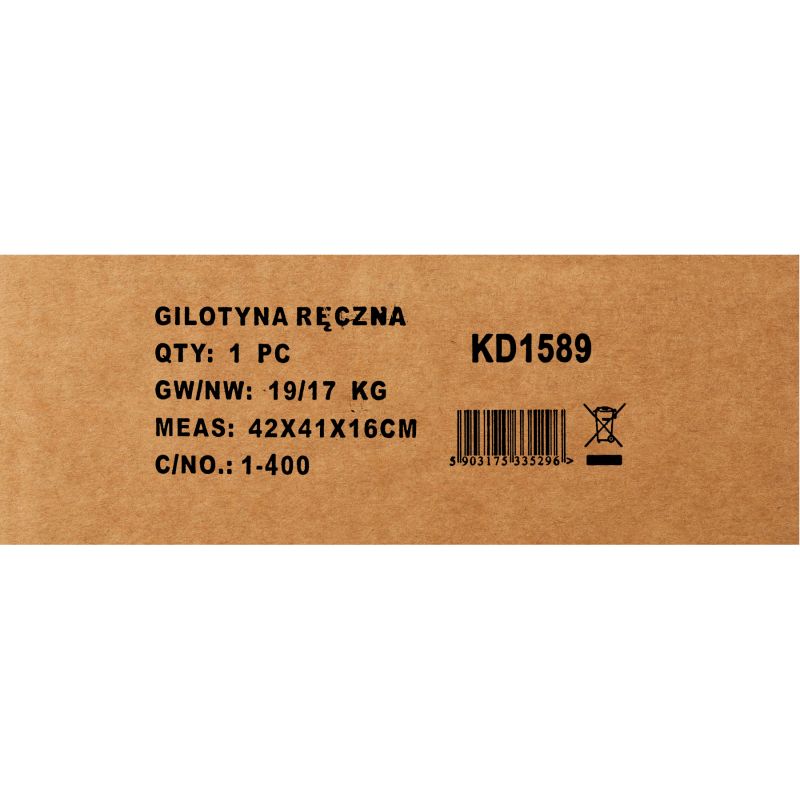 Gilotyna ręczna do blachy stalowej prętów nożyce HS-8 KD1589