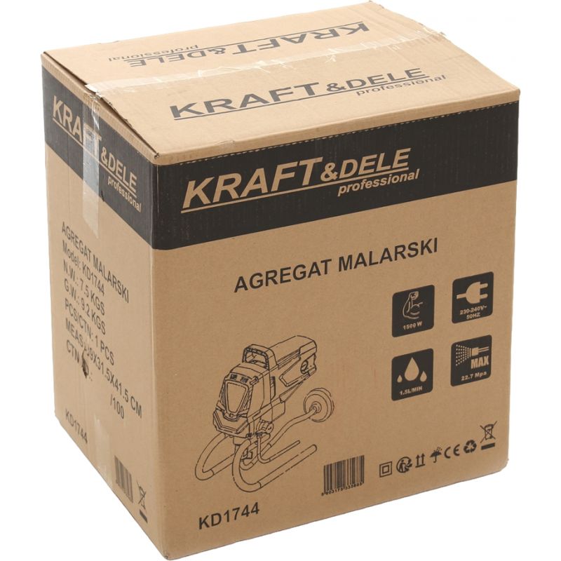 Agregat malarski natryskowy tłokowy 1500W KD1744