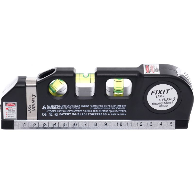 Poziomica laserowa z miarą 250cm KD10437