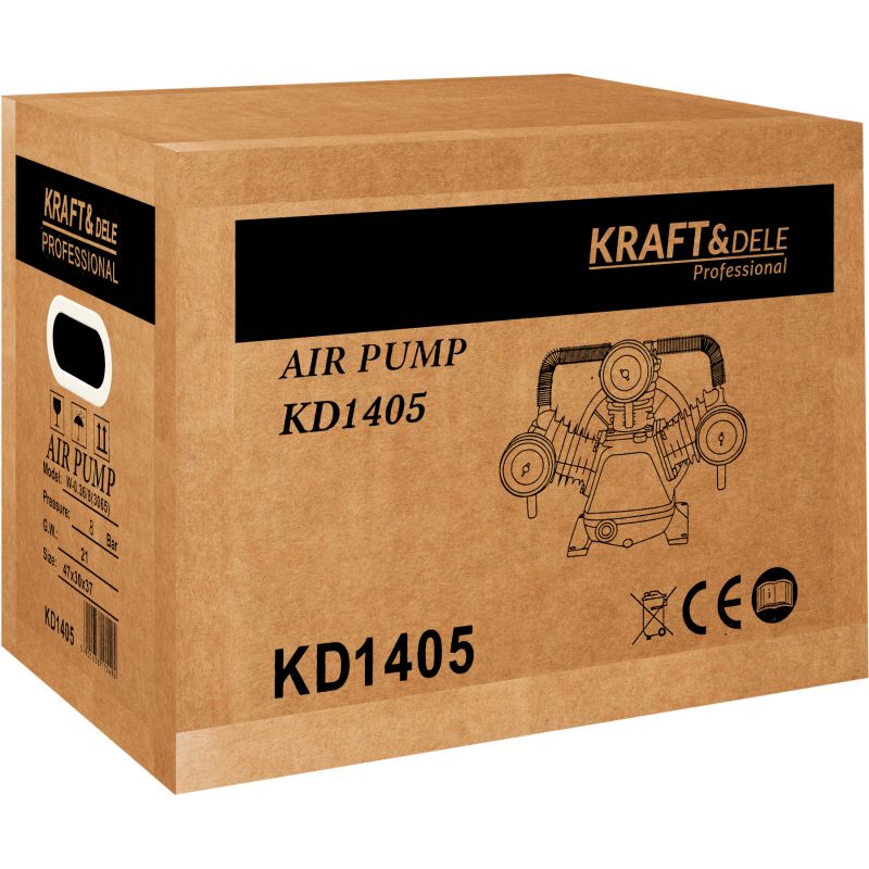 Kompresor s piestovým pohonom, 3 kW, 3 valce, model KD1405