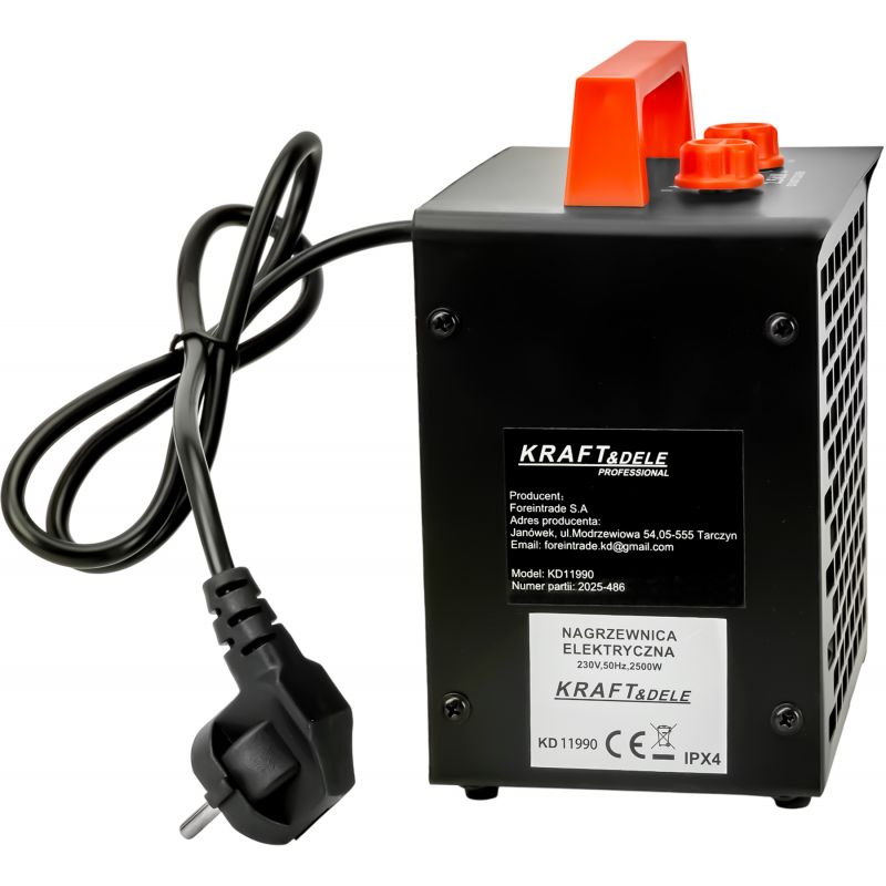 Elektrický ohrievač 2500 W, model KD11990
